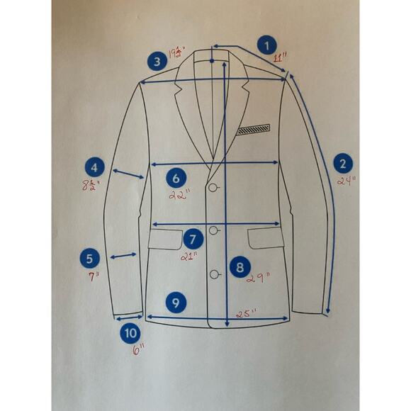 Haggar Made in the USA Polyester Rayon Blend Navy Blue Suit - Picture 8 of 8